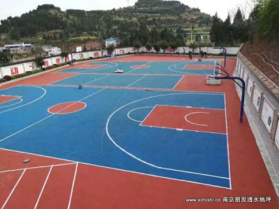 彩色透水胶粘石树坑