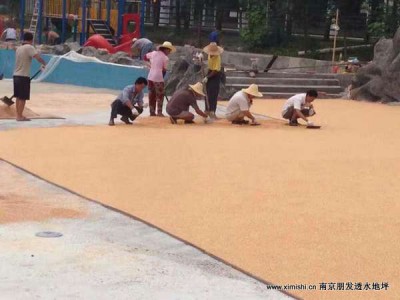 透水胶粘石景观道