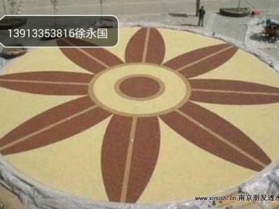 透水胶粘石景观道