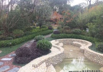 景观鹅卵石墙面